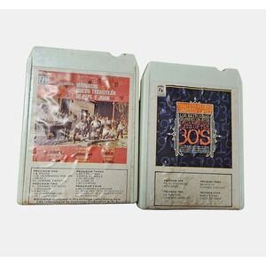 Lot of 2 Latin 8-Track Tapes- Mariachi, Cuarteto Caney Cuarteto Flores